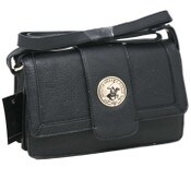 Wholesale - BHPC BLACK FASHION BAG W/FLAP OVER, UPC: 608508203956